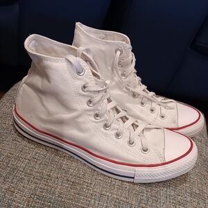 Converse Chuck Taylor All-Star Hi-Top White, Men's 8.5 Women 10.5